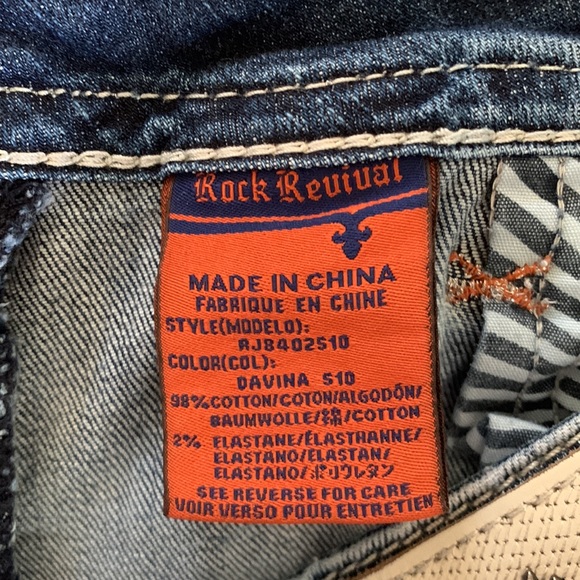 Rock Revival Davina Skinny Jeans Size 28 - Picture 13 of 16